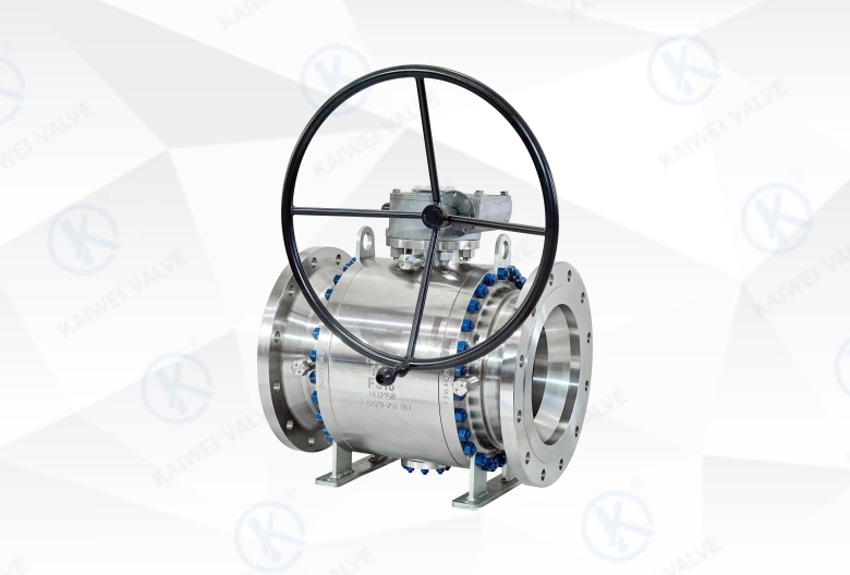 Three-piece Forged Steel metal-seated trunnion ball valve